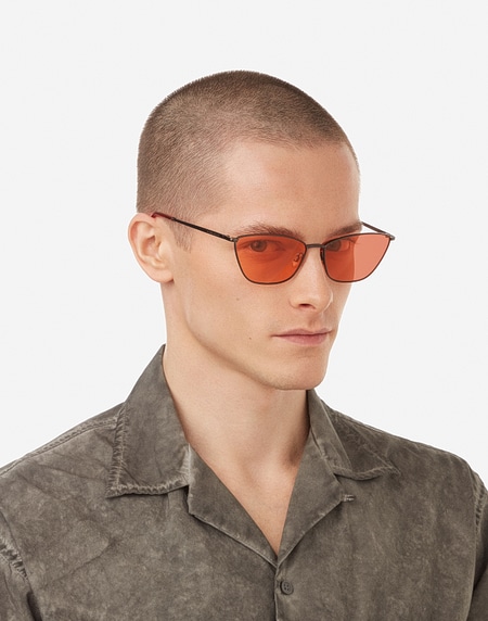Nos Lunettes de Soleil Hawkers FRESH - GUN METAL ORANGE