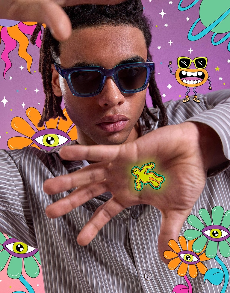 Nos Lunettes de Soleil Hawkers HAWKERS X CASETiFY - ONE UPTOWN