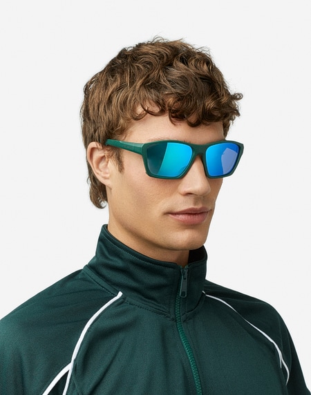 Sunglasses Hawkers SHARK - POLARIZED TEAL BLUE CHROME