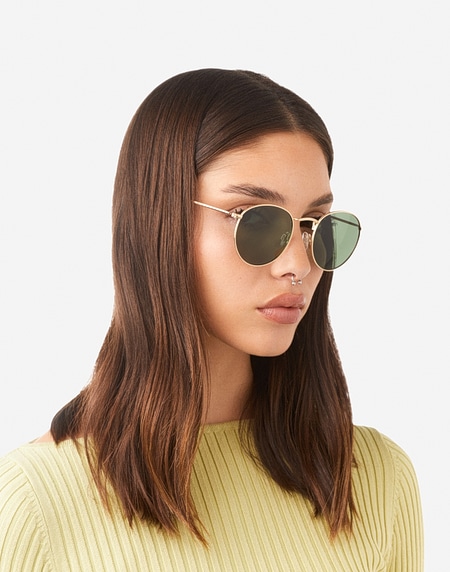 Sunglasses Hawkers MOMA MIDTOWN - POLARIZED GOLD GREEN