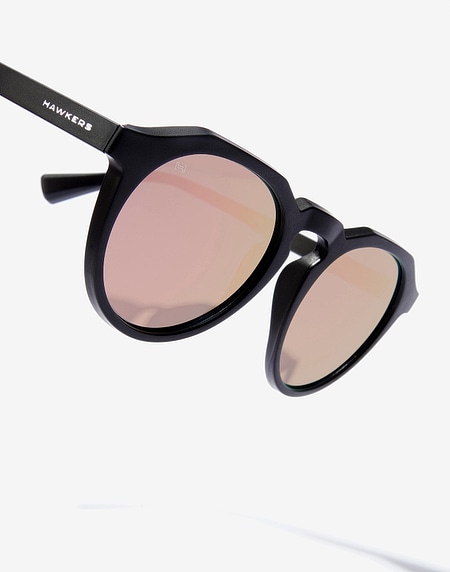 Nos Lunettes de Soleil Hawkers WARWICK RAW - BLACK ROSE GOLD