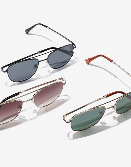 Sunglasses Hawkers GOLD GREEN BOTTLE PILOTA