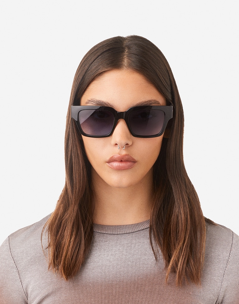 Nos Lunettes de Soleil Hawkers MATE - BLACK BLUE DENIM ECO