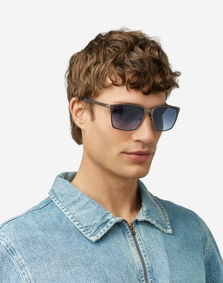 Sunglasses Hawkers TRACK FLEX - GUN METAL BLUE DENIM
