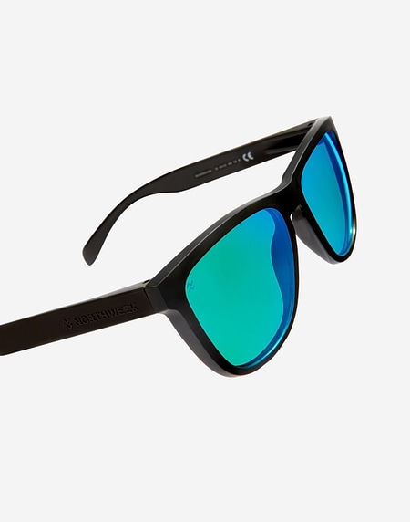 Sunglasses Northweek REGULAR MATTE BLACK - EMERALD