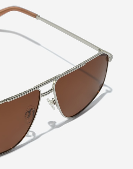Sonnenbrille Hawkers POKER - POLARIZED SILVER BROWN