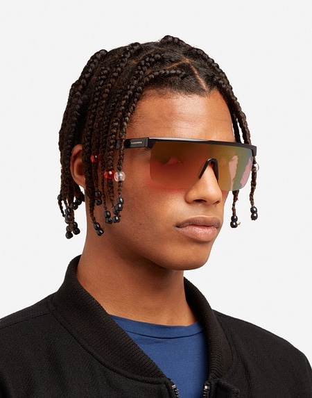 Nos Lunettes de Soleil Hawkers POLAR - CRYSTAL BLACK FUCSIA