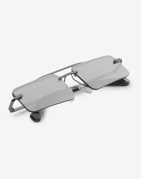Sunglasses Hawkers GUN METAL CHROME SQUARED CHELLA