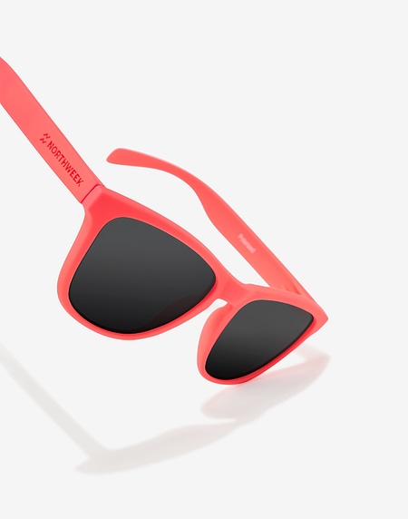 Occhiali da sole Northweek REGULAR MATTE FLUOR PINK - BLACK POLARIZED