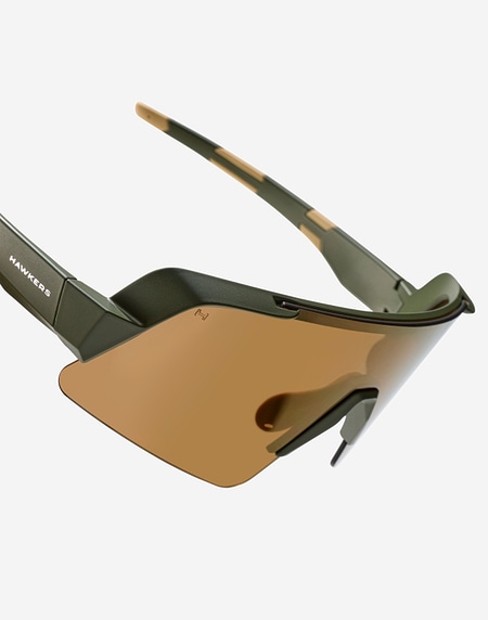 sports sunglasses Hawkers NEXUS - MILITARY GREEN GOLD