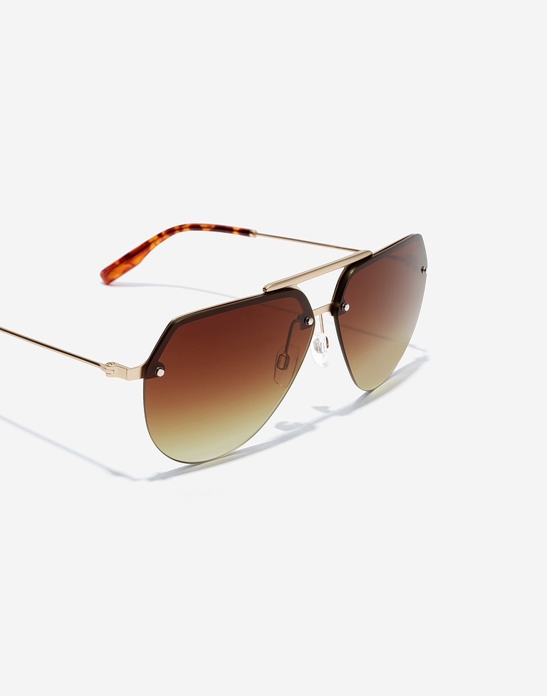 Sunglasses Hawkers COOPER - GOLD SMOKY BROWN