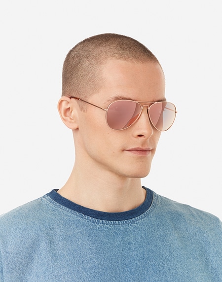 Pink rose gold sunglasses shop
