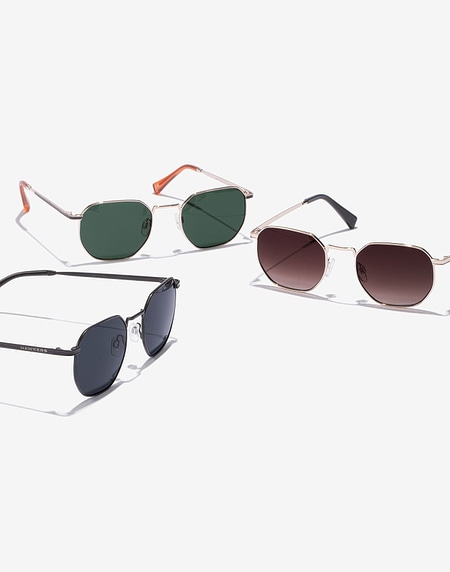 Sunglasses Hawkers GOLD GREEN BOTTLE SIXGON