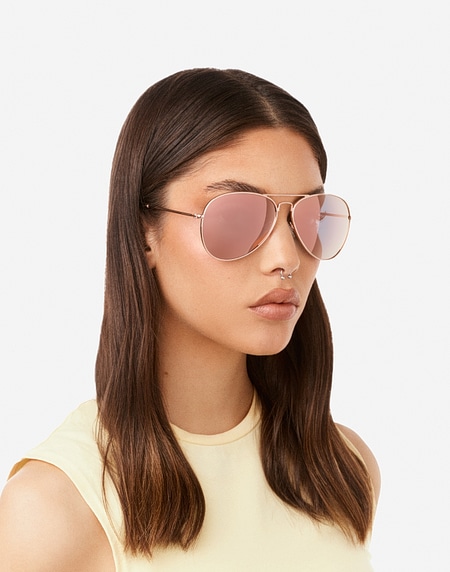 Sunglasses Hawkers HAWK - POLARIZED ROSE GOLD PINK