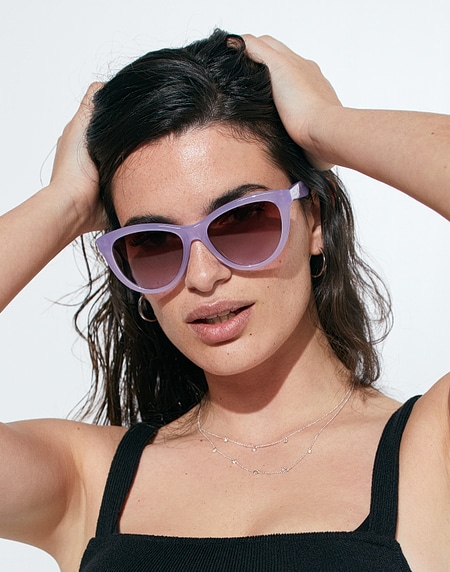 Sunglasses Hawkers NOLITA - LILAC BROWN GRADIENT