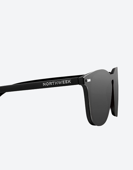 Sunglasses Northweek WALL PHANTOM MATTE BLACK - SILVER POLARIZED