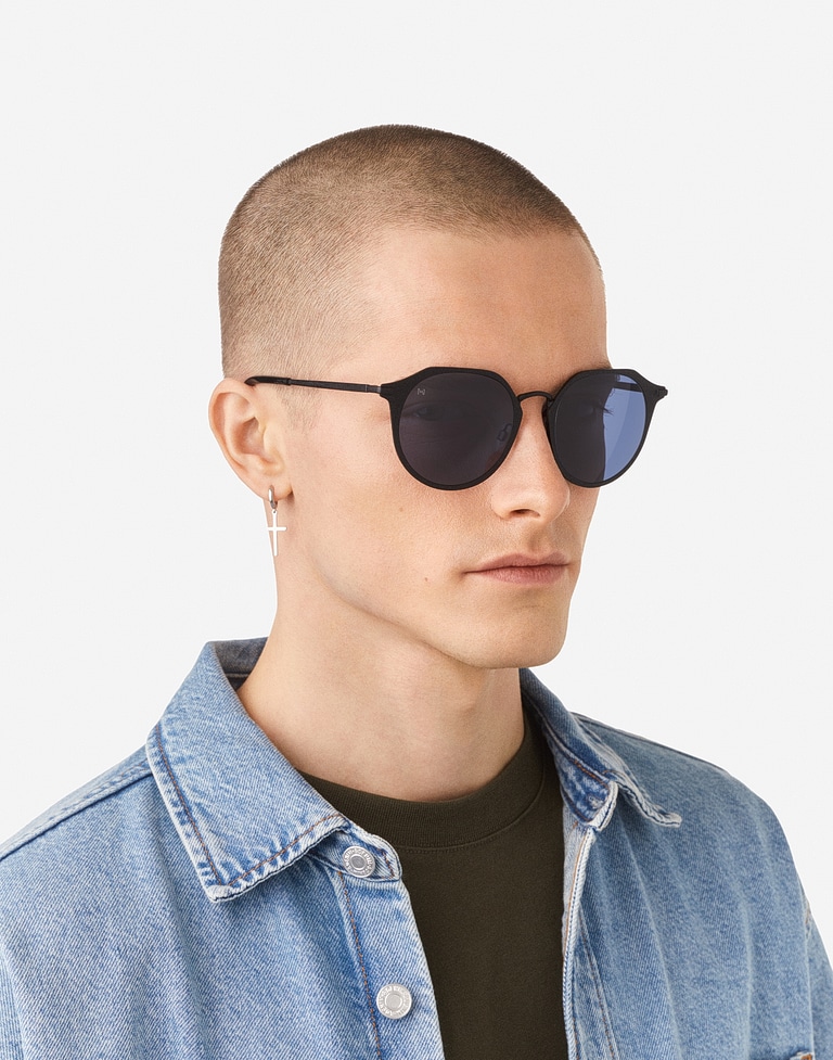 Sunglasses Hawkers WARWICK METAL - BLACK DARK BLUE