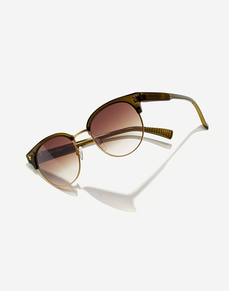 Nos Lunettes de Soleil Hawkers NEW CLASSIC ROUNDED - OLIVE EARTH
