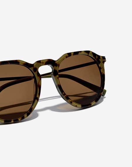 Sunglasses Hawkers WARWICK CROSSWALK - HAVANA GREEN OLIVE