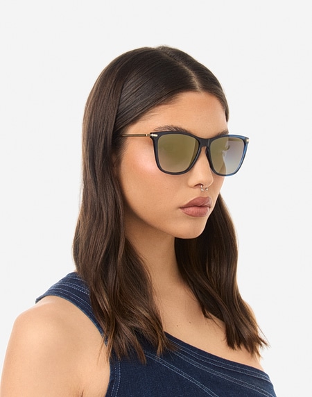 Sunglasses Hawkers ONE CROSSWALK - NAVY GRADIENT GOLD