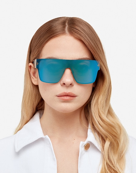 Sunglasses Hawkers LONG ISLAND - SILVER CLEAR BLUE