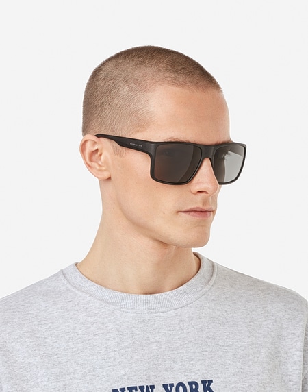 Extra large black sunglasses sales