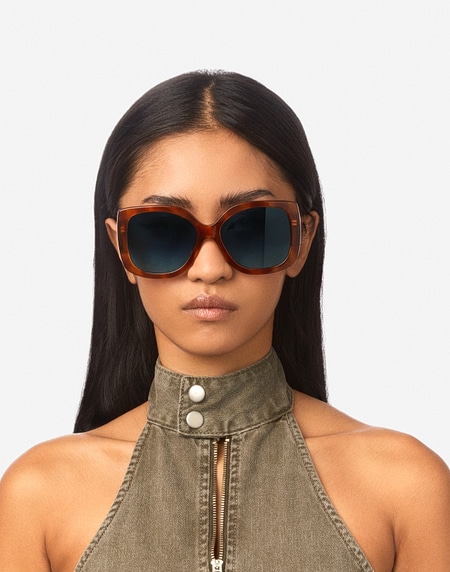 Sunglasses Hawkers FERVOR - SAND HAVANA BLUE