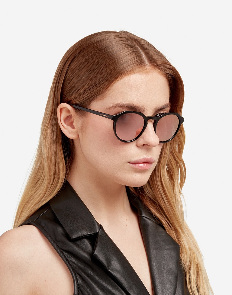 Lentes de sol Hawkers BLACK ROSE GOLD WARWICK XS