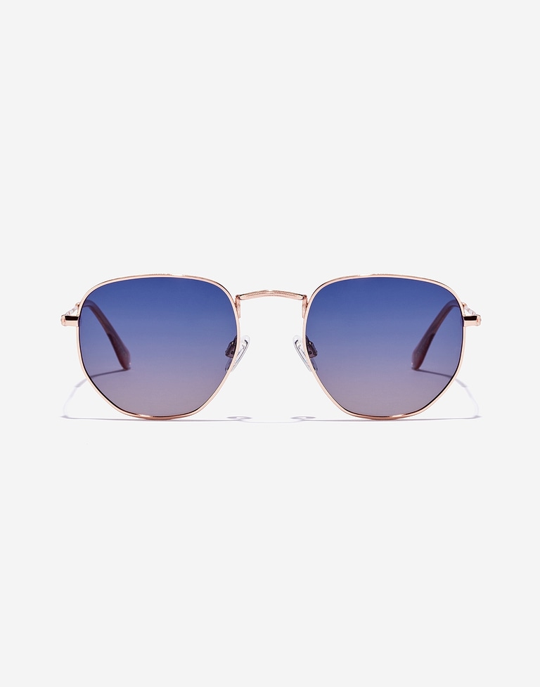 Sunglasses Hawkers SIXGON DRIVE - POLARIZED ROSE GOLD BLUE