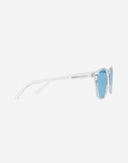 Sunglasses Northweek WALL BRIGHT WHITE - TRANSPARENT BLUE POLARIZED