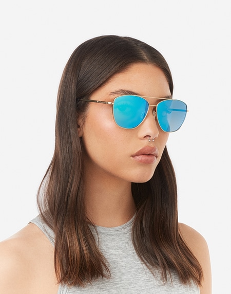 Sunglasses Hawkers LAX - POLARIZED KARAT CLEAR BLUE