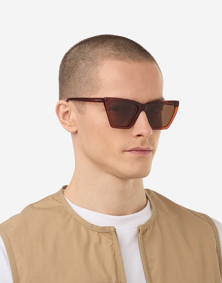 Sunglasses Hawkers FLUSH - POLARIZED RUSSIAN RED BROWN