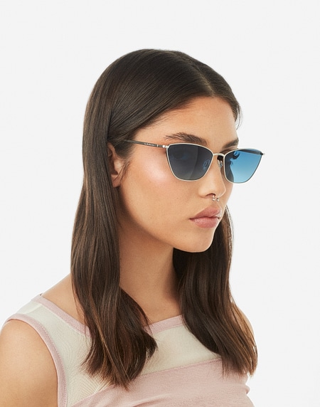 Oculos de sol Hawkers FRESH - SILVER BLUE TO GREEN