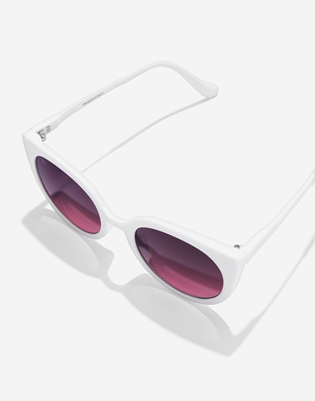 Sunglasses Hawkers DIVINE KIDS - WHITE BLACK TO PINK