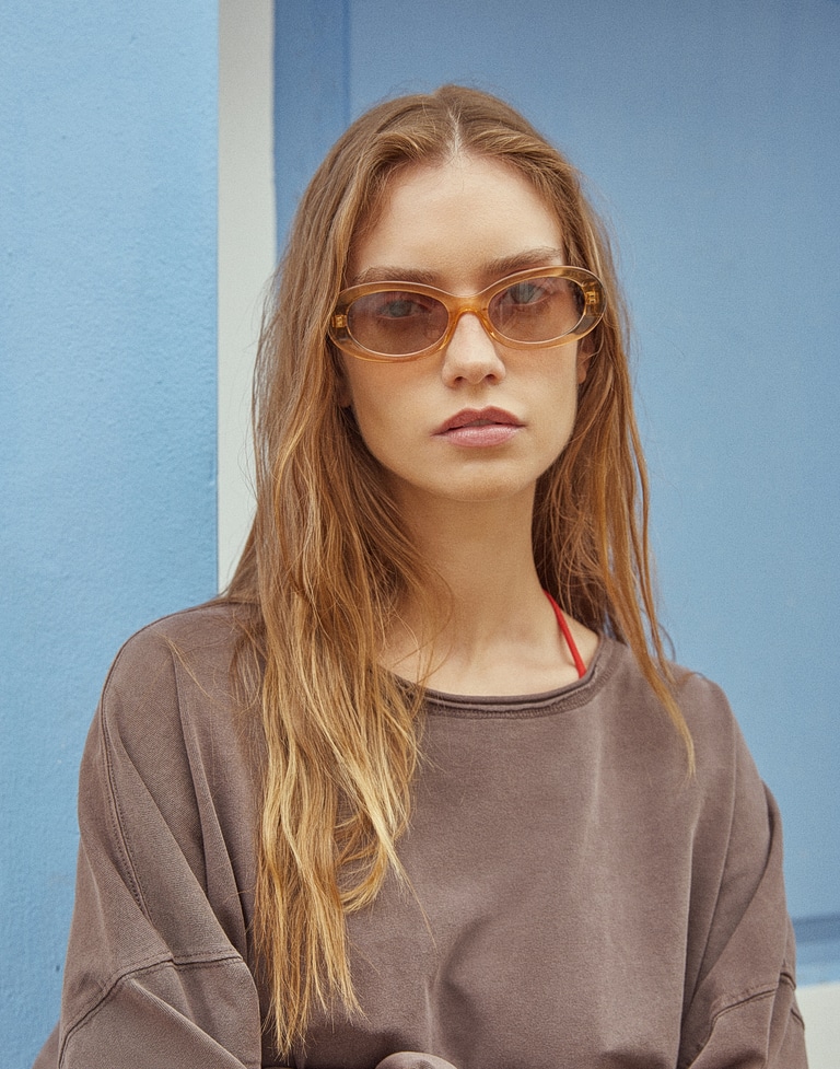 Sunglasses HAWKERS GLIMMER - LIGHT BROWN NATURE