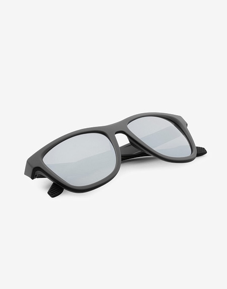 Sunglasses Hawkers GREY BLACK RUBBER - BLUE CHROME ONE S