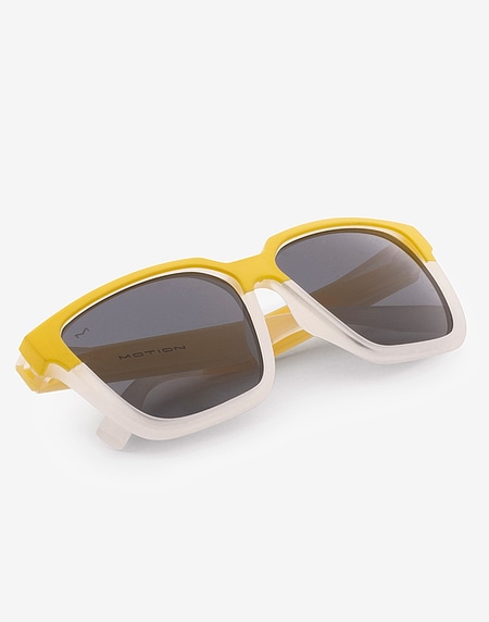 Sunglasses Hawkers YELLOW FROZEN WHITE - DARK MOTION S STRONG