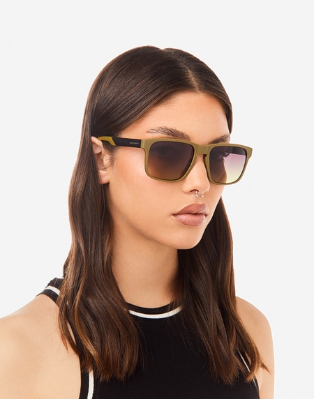 Sunglasses Hawkers PEAK METAL - OLIVE GRADIENT MOSS