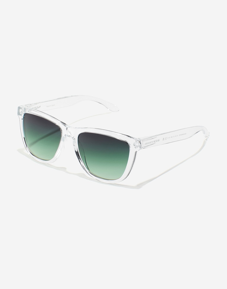 Nos Lunettes de Soleil Hawkers ONE RAW - TRANSPARENT GREEN FOREST
