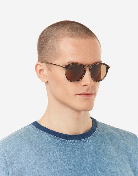 Sunglasses Hawkers WARWICK CROSSWALK - HAVANA GREEN OLIVE