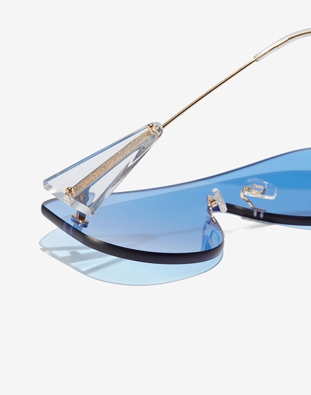 Sunglasses Hawkers GOLD LIGHT BLUE FAINT