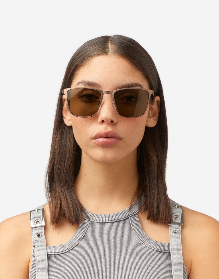 Nos Lunettes de Soleil Hawkers ONE FLEX - METALLIC BROWN COFFEE