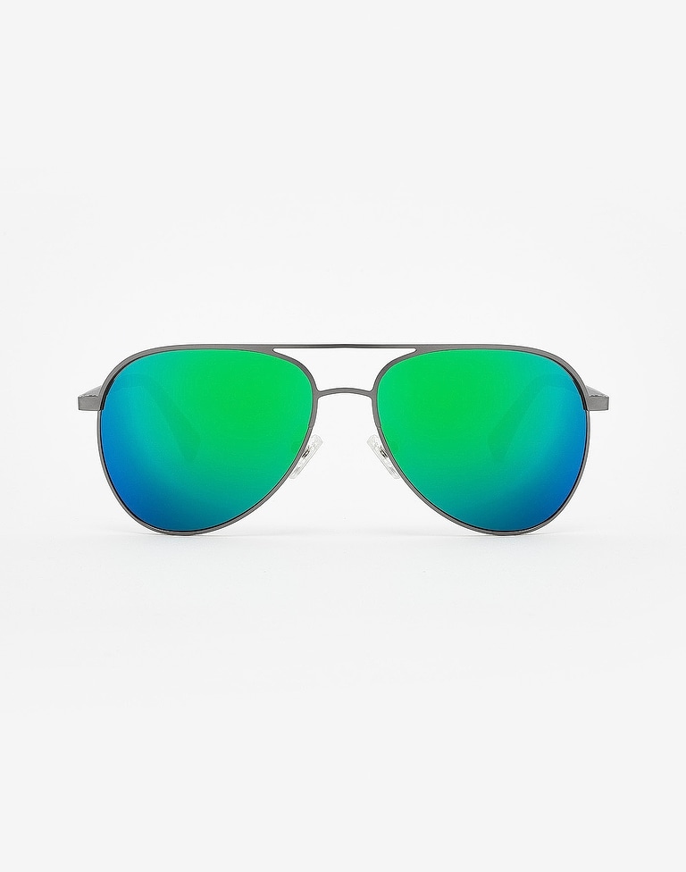 Sunglasses Hawkers GUN METAL - EMERALD LACMA