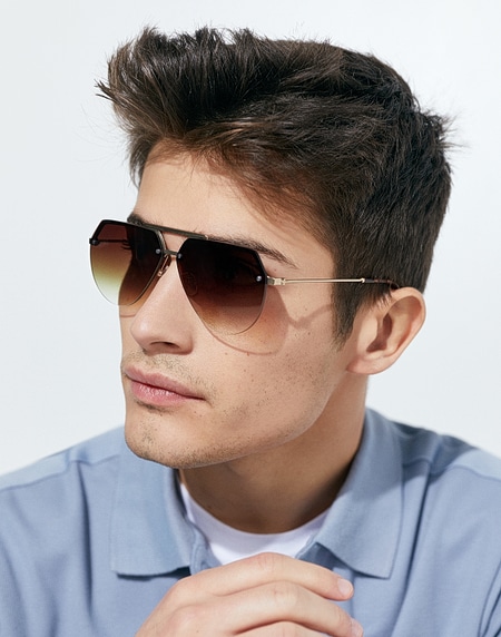Sunglasses Hawkers COOPER - GOLD SMOKY BROWN