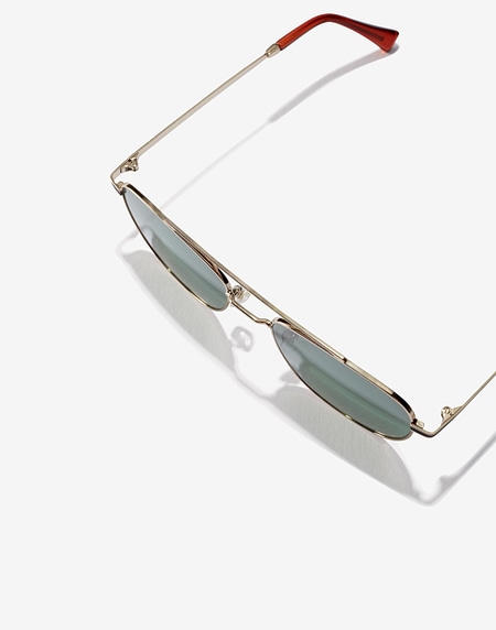 Sunglasses Hawkers GOLD GREEN BOTTLE PILOTA