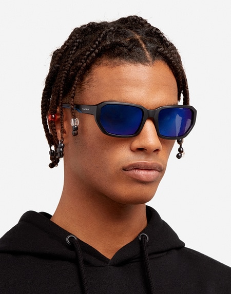 Sunglasses Hawkers BOLT - POLARIZED BLACK BLUE SKY