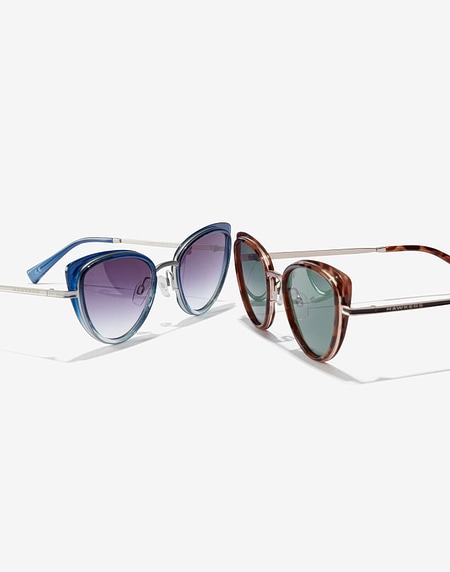 Nos Lunettes de Soleil Hawkers FUSION BLUE FELINE