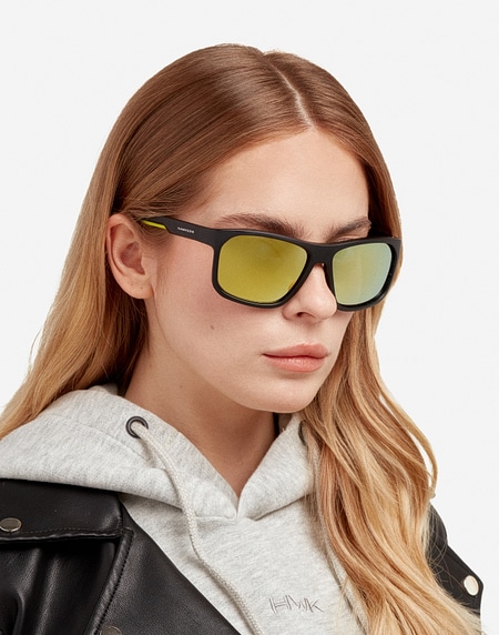 Sunglasses Hawkers COMANECI - POLARIZED BLACK MIRROR ACID