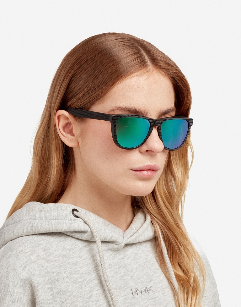 Gafas de sol Hawkers ONE RAW CARBON FIBER - POLARIZED EMERALD