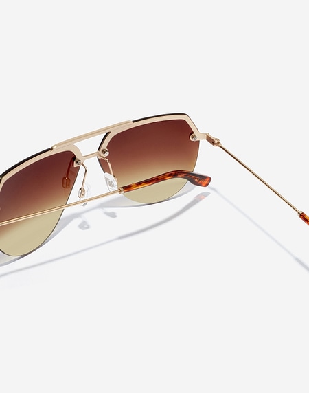 Sunglasses Hawkers COOPER - GOLD SMOKY BROWN